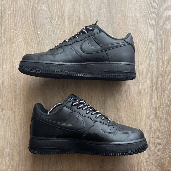 SOLD - SUPREME x AIR FORCE 1 LOW ‘LOGO BOX - BL VX ACK’ - Picture 5 of 9